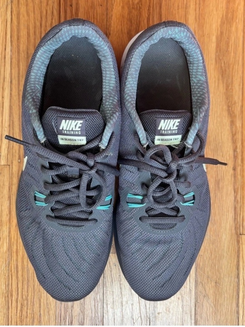Nike In-Season TR 7 Women’s Size 9 Gunsmoke Gray Teal Training Shoes Lightweight